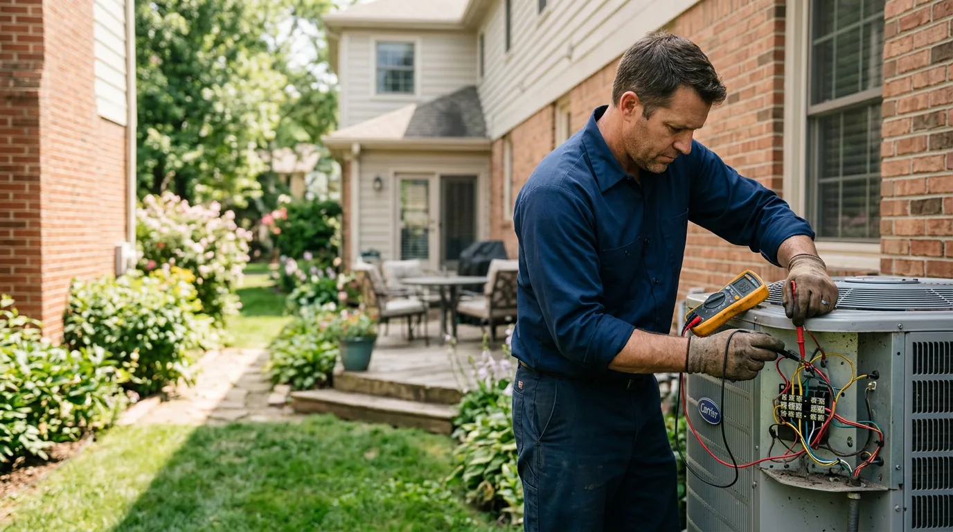 HVAC technician working near Erie, IL